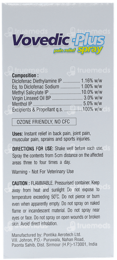 Vovedic Plus Spray 55Gm